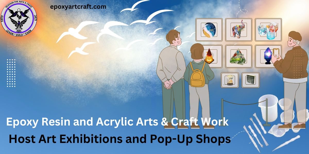 Host Epoxy Arts & Craft Art Exhibitions and Pop-Up Shops.