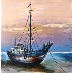 Acrylic Painting of River View.